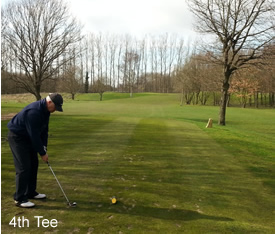 4th Tee at Hersham Golf Club Surrey in March