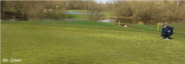 8th Green at Hersham Golf Club Surrey